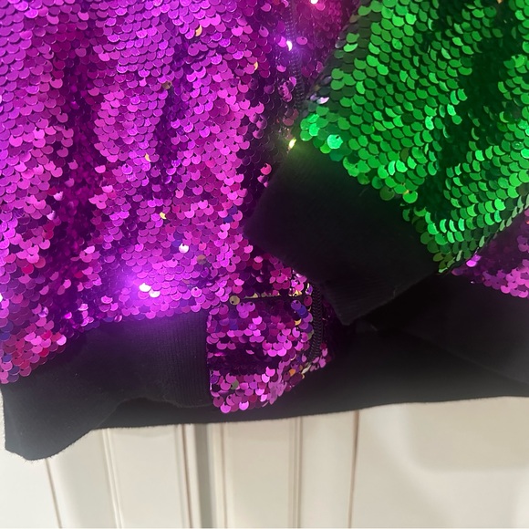 Girls Mardi Gras sequined jacket - Picture 3 of 5